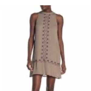 Olive boho dress